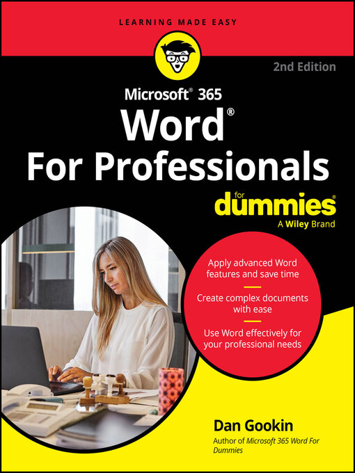 Title details for Microsoft 365 Word For Professionals For Dummies by Dan Gookin - Available